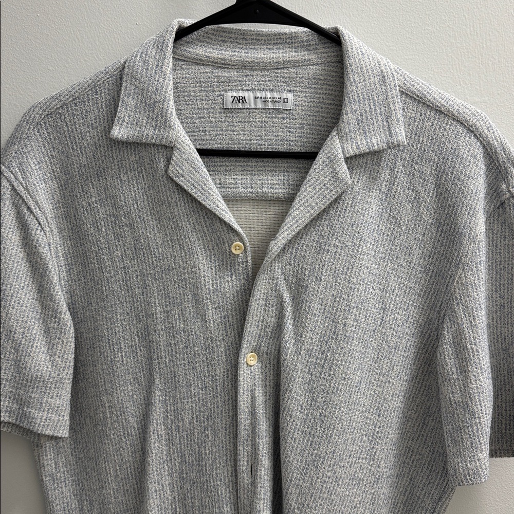 Zara Blue Short Sleeve Shirt
